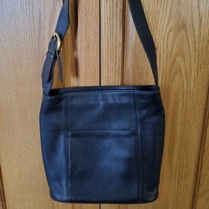 COACH Vintage Erickson Shoulder Bag Black Glove - Tanned Leather - 1997